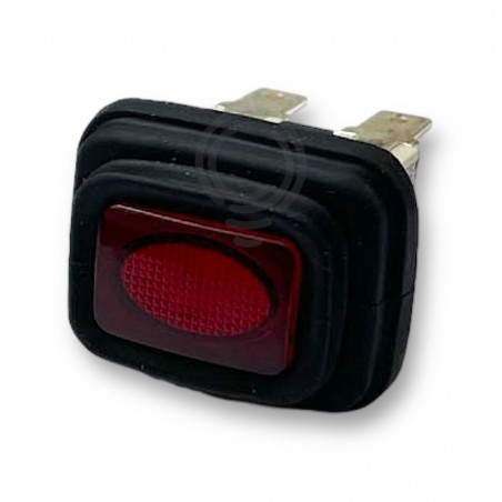 Interruttore elettrico macchinetta caffè spia bipolare rosso FROG