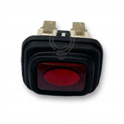 Interruttore elettrico macchinetta caffè spia bipolare rosso FROG