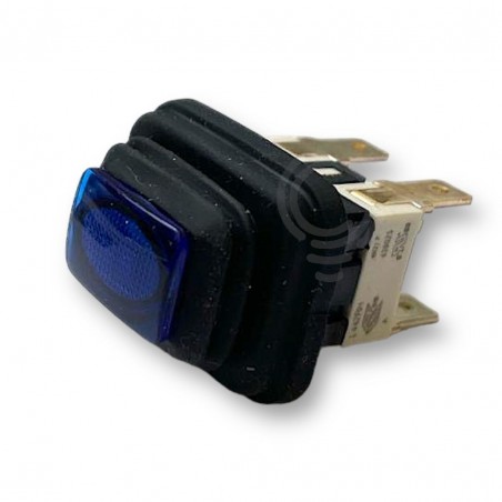 Pulsante elettrico macchinetta caffè spia bipolare BLU FROG